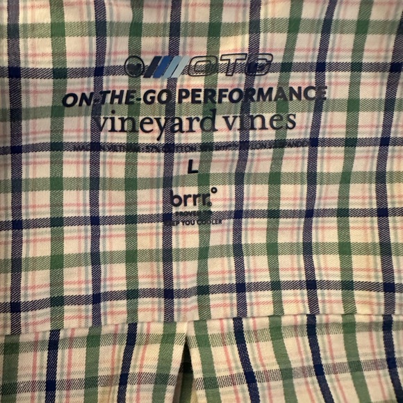 Vineyard Vines Mens On The Go Performance Shirt Size L - Picture 2 of 3